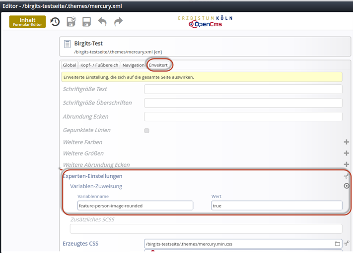 Foto-rund-Experten-Einstellung